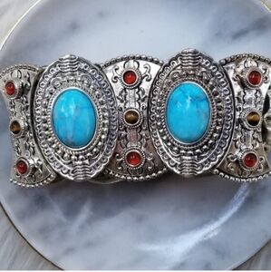 Graziano Best West Turquoise Boho Western Stretch Bracelet